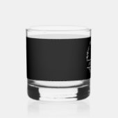 Monogram Whiskey Glas Zwart-wit (Rechts)