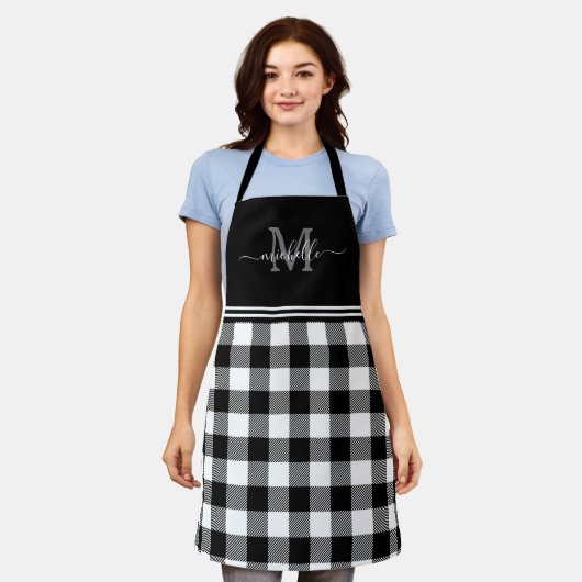 Monogram White Black Buffalo Plays Schort (Gedragen)