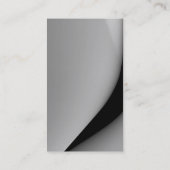 Monogram White Black Grey Plain Visitekaartje (Achterkant)