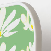 Monogram White Floral Daisy Pickleball Paddle (Links Detail)