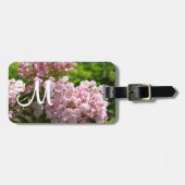 Monogram White Mountain Laurel Floral  Bagagelabel (Voorkant horizontaal)