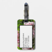 Monogram White Mountain Laurel Floral  Bagagelabel (Achterkant verticaal)