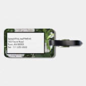 Monogram White Mountain Laurel Floral  Bagagelabel (Achterkant horizontaal)
