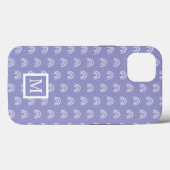 Monogram White Rainbow Case-Mate iPhone Case (Achterkant (horizontaal))
