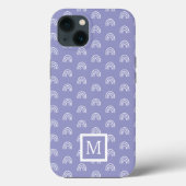 Monogram White Rainbow Case-Mate iPhone Case (Achterkant)