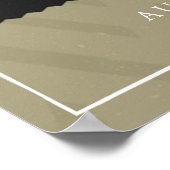 Monogram wijn en Vrijgezellenfeest op kaas Poster (Hoek)