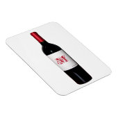 Monogram Wijn Fles Flexi Magnet Magneet (Rechterzijde)