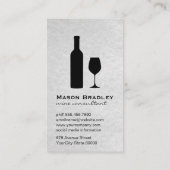 Monogram wijn | Succulente bloemen Visitekaartje (Achterkant)