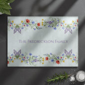 Monogram wildbloemenweide snijplank