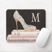 Monogram | Wilde appel | Elegant High Hiel Mode Muismat (Met muis)