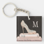 Monogram | Wilde appel | Elegant High Hiel Mode Sleutelhanger (Voorkant)