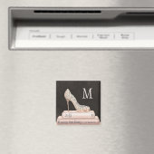 Monogram | Wilde appel | Elegante hoge hak Mode Magneet (Insitu (Vaatwasser))