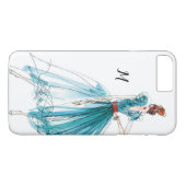 Monogram | Wilde appel | Mode Haute Couture Case-Mate iPhone Case (Achterkant (Horizontaal))