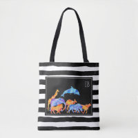 Monogram wilde dierlijke Waterverf