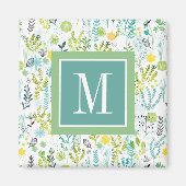 Monogram | Wilde en vrije patronen Magneet (Voorkant)