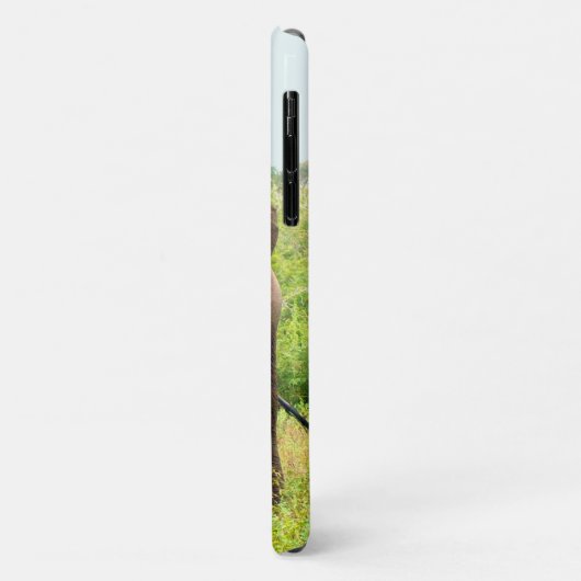 Monogram, wilde olifant en tropische planten Case-Mate iPhone case (Achterkant/links)