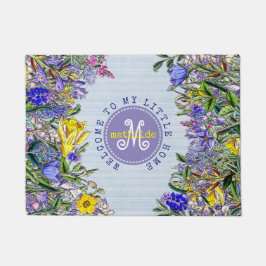 Monogram Wildflowers  Victoriaans Flowers Deurmat