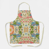 Monogram William Morris Botanisch Patroon Schort (Voorkant)