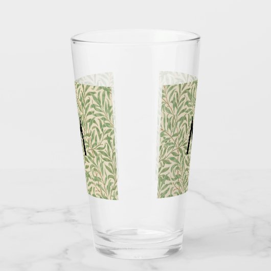 Monogram William Morris Willow Bough Patterned Glas (Links)