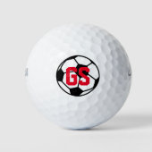 Monogram Wilson golfballen met voetbal logo (Voorkant)