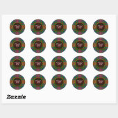 Monogram Wilson Tartan Ronde Sticker (Vel)