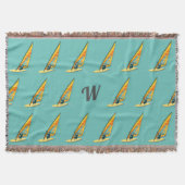 Monogram Windsurfing Deken (Voorkant)