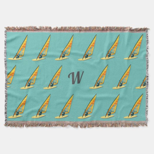 Monogram Windsurfing Deken (Voorkant)