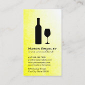 Monogram Wine Geel Visitekaartje (Achterkant)