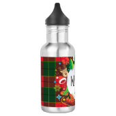 Monogram Winter Holiday Christmas Scottish Pattern Waterfles (Links)