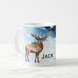 Monogram Winter Stag Outdoorsman Koffiemok