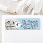 Monogram Winter Vogels Scène Retouradres Labels (Insitu)