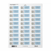 Monogram Winter Vogels Scène Retouradres Labels (Full Sheet)