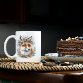 Monogram Winter Vos Bloemenkrans Housewarming Koffiemok