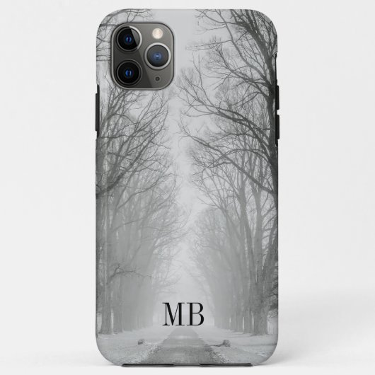 Monogram winterweg Case-Mate iPhone case (Achterkant)