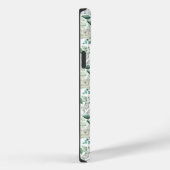 Monogram Wit Bloemmotief Bloemen Groene takken Euc Case-Mate iPhone Case (Achterkant / Rechts)