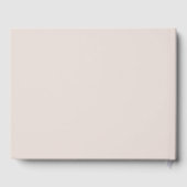 Monogram Wit Blush Roze Goud Elegant Bruiloft Gastenboek (Achterkant)