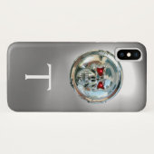 MONOGRAM wit Case-Mate iPhone Case (Achterkant (horizontaal))