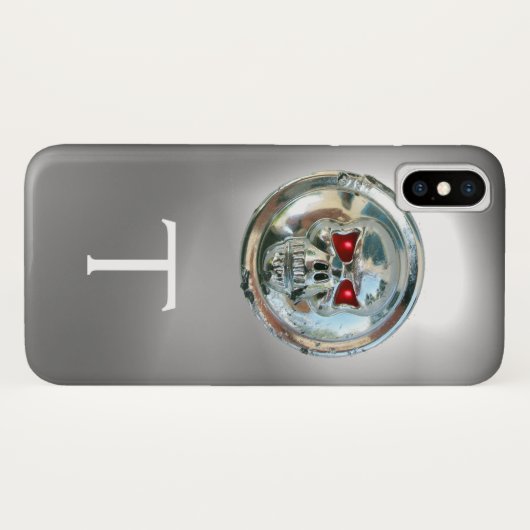 MONOGRAM wit Case-Mate iPhone Case (Achterkant (horizontaal))