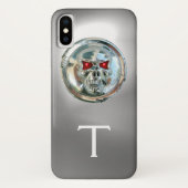 MONOGRAM wit Case-Mate iPhone Case (Achterkant)