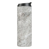 Monogram wit en grijs marmer thermosbeker (Gedraaid links)