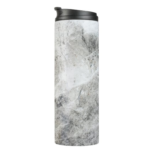 Monogram wit en grijs marmer thermosbeker (Geroteerd rechts)
