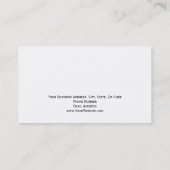 Monogram wit interieur designer Visitekaartje (Achterkant)