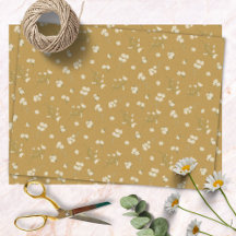 Monogram wit madeliefje bloemenpatroon