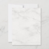 Monogram wit marmer Sjabloon Elegant Modern (Achterkant)