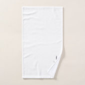 Monogram wit modern Handtekenscript Bad Handdoek (Handdoek)