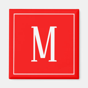 Monogram wit op het Rode Plein Magnet