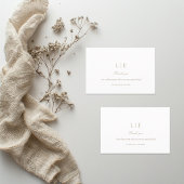 Monogram Wit Roze Goud Ampersand moderne trouwkaar Kaart