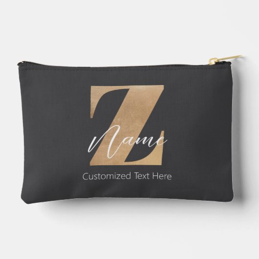 Monogram with Initial Z & Custom Name Personalized Etui (Achterkant)