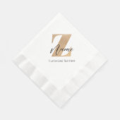 Monogram with Initial Z & Custom Name Personalized Servet (Hoek)