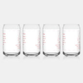 Monogram with Name Catholic Blessing Drinkware Set Blikvorm Glas (Rechts)